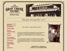 Tablet Screenshot of graycreekstore.com